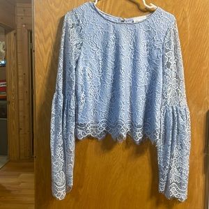 Baby Blue lace top